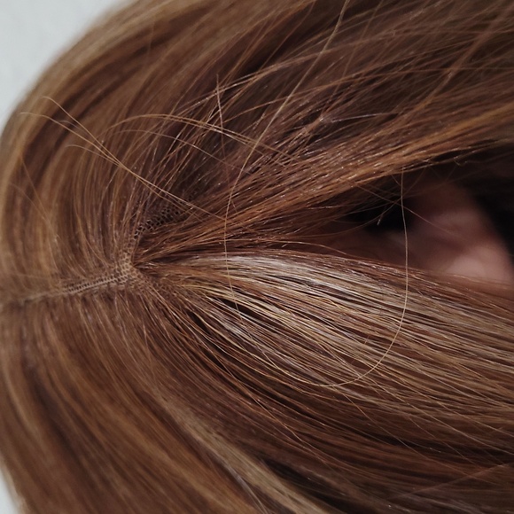 Elegant Brown Wavy Hair Wig - Picture 3 of 5